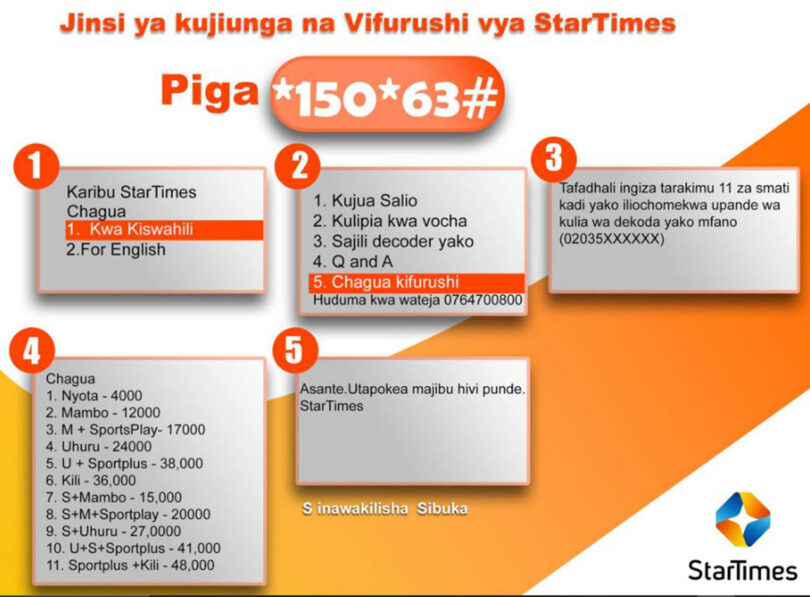 Jinsi Ya Kujiunga Na Vifurushi Vya Startimes 2024