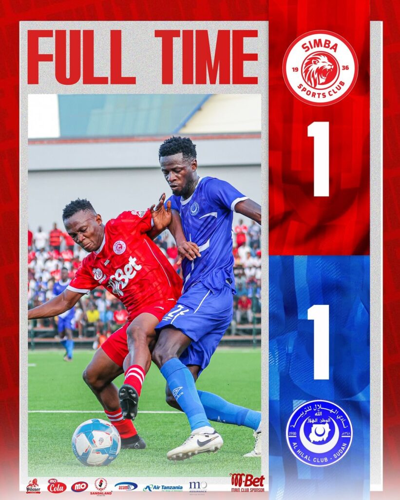 Matokeo ya Simba SC Vs Al Hilal Leo 31 Agosti 2024