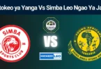 Matokeo ya Yanga Vs Simba Leo Ngao Ya Jamii