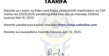 CAF Yaanza Kupokea Maombi ya Leseni za Klabu
