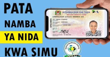 MFUMO wa Maombi ya Kitambulisho cha Taifa Online