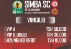 Viingilio Simba vs RS Berkane Zanzibar 25 Mei 2025 na Tiketi Mpya
